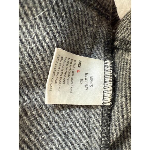 Woolrich Herringbone Wool Shacket Jacket Shirt Mens Size L Size Vintage - Picture 9 of 10